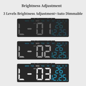 Moderne LED Digitale Wekker met USB, Temperatuur, Datum & Du, Huis en Inrichting, Verzenden, Nieuw