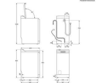AEG LTR6A61260 - Wasmachine bovenlader - 6,0 kg - 1200, Verzenden, Zo goed als nieuw