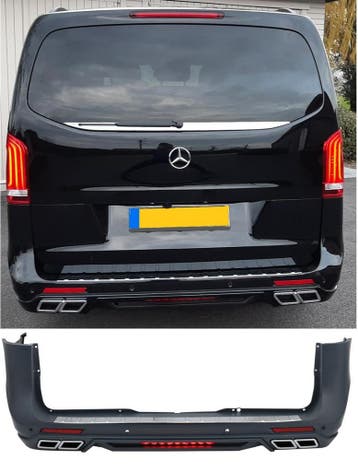 Achterbumper | geschikt voor Mercedes-Benz | V-klasse 2014-2, Auto-onderdelen, Verzenden, Nieuw, Mercedes-Benz