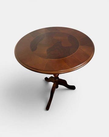 Kolomtafel - Walnoot, Palissander, Esdoorn - Vintage