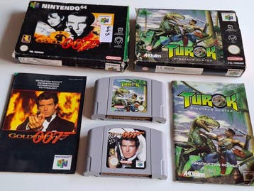 Nintendo - N64 - Turok: Dinosaur Hunter + GoldenEye 007 -, Nieuw