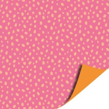 3m Dubbelzijdig Oranje Roze (Cadeaupapier 3M, Inpakpapier), Diversen, Ophalen of Verzenden, Nieuw