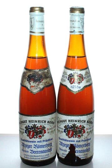 1976 Alzeyer Römerberg Scheurebe Beerenauslese - Weingut, Nieuw