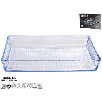 Glazen ovenschaal-serveerschaal rechthoekig 32 x 22 cm  -..., Verzenden, Nieuw