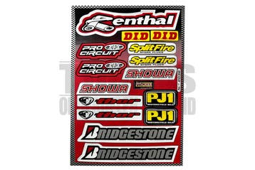 Stickerset sponsor Bridgestone 15-delig, Ophalen of Verzenden, Nieuw, Bridgestone