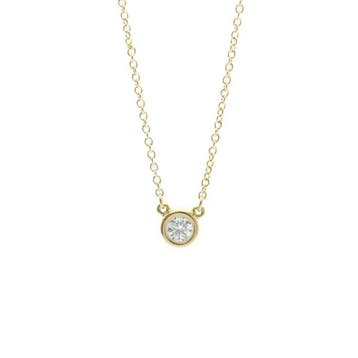 Tiffany & Co. - Ketting met hanger roze goud