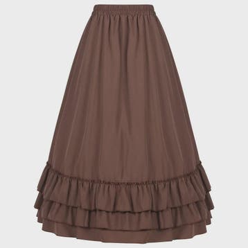 Victorian Victoriaanse Rok met Ruches - Hoge Taille, Gothic, Verzenden, Nieuw