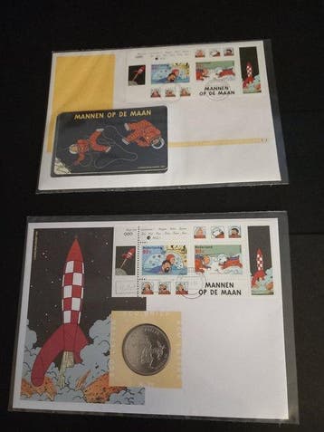 Tintin Hergé Moulinsart Ensemble/Pack- Médaille Télécarte, Nieuw