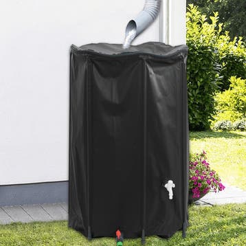 vidaXL Watertank met kraan opvouwbaar 1000 L PVC, Tuin en Terras, Verzenden, Nieuw