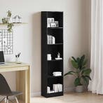 vidaXL Boekenkast Zwart Eiken 40x24x176 cm Engineered Wood, Huis en Inrichting, Kasten | Boekenkasten, Verzenden, Nieuw, Overige houtsoorten