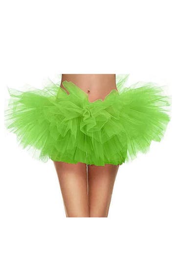 Tutu Super Kort Lime Groen Tule Rokje XS S M Groene Petticoa, Ophalen of Verzenden, Nieuw, Carnaval