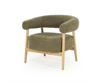 Fauteuil Mysa - green | BY-BOO, Ophalen of Verzenden, Nieuw