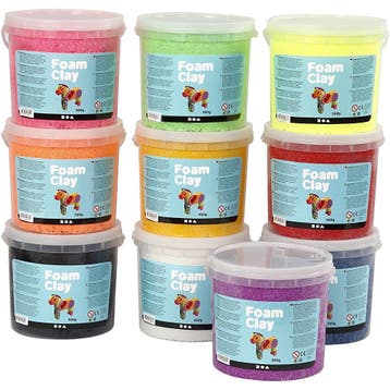 Foam Clay®, diverse kleuren, 10x560 gr/ 1 doos, Hobby en Vrije tijd, Knutselen, Nieuw