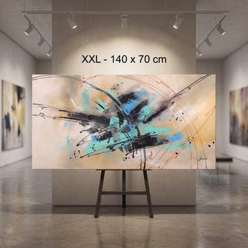 Monika Spiewak - Abstract - Oil Painting Stretched On The