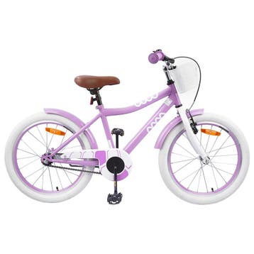 vidaXL Kinderfiets 18 Inch voor 5-7 jaar Paars, Fietsen en Brommers, Verzenden, Nieuw