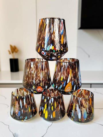 MurArt - MurArt - Drinkset (6) - Glas - Murrine Millefiori