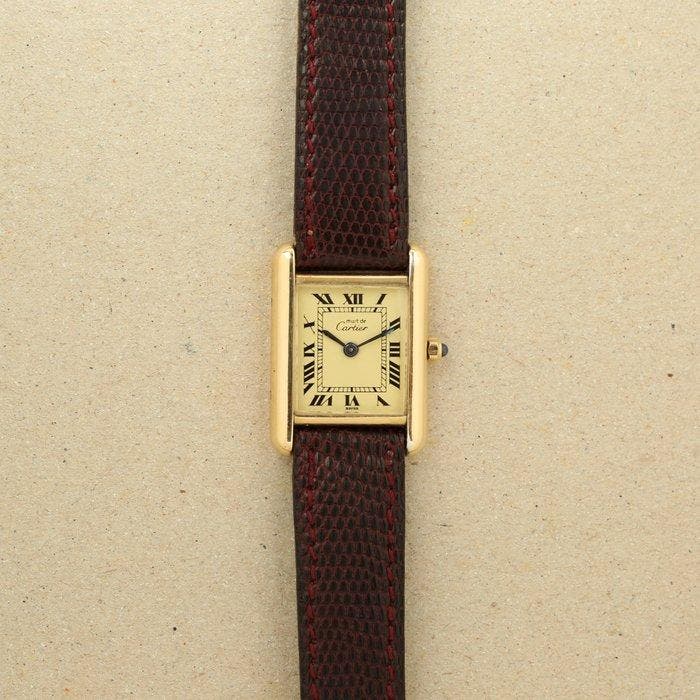 Cartier - Tank Must de Cartier - 366001 - Dames - 1990-1999, Sieraden, Tassen en Uiterlijk, Horloges | Heren