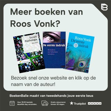 De eerste indruk / Scriptum psychologie 9789055944651, Verzenden, Gelezen, Roos Vonk
