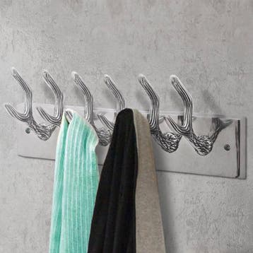 vidaXL Kapstokken 4 st aluminium zilverkleurig, Verzenden, Nieuw
