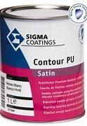 Sigma S2U / Contour PU Satin - 1 liter - WIT, Doe-het-zelf en Verbouw, Verf, Beits en Lak, Nieuw, Verzenden
