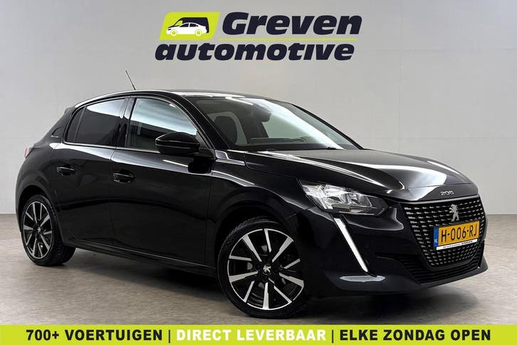 Peugeot 208 1.2 PureTech Allure | Pano | Camera | Virtual |, Auto's, Peugeot, Handgeschakeld, Benzine, Zwart, Android Auto, Euro 6
