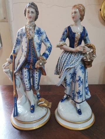 Capodimonte - Beeldje - Coppia galante (2) - Porselein