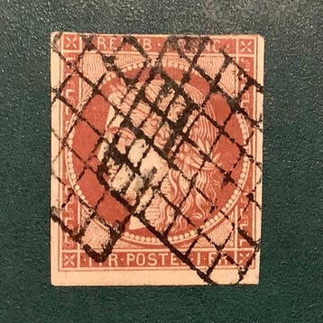 Frankrijk 1849 - 1 Fr Ceres - Yvert 6, Gestempeld