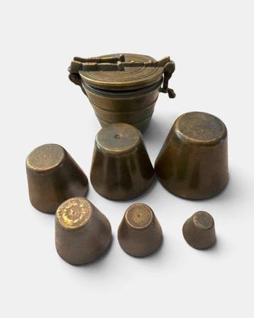 Apotheek gereedschap Vintage - Antieke apothekers gewich