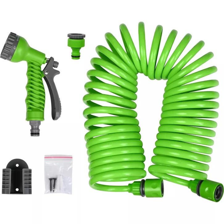 Benson Spiraaltuinslang 10 m - Compact ontwerp - 7-functi..., Tuin en Terras, Tuinslangen, Nieuw, Ophalen of Verzenden