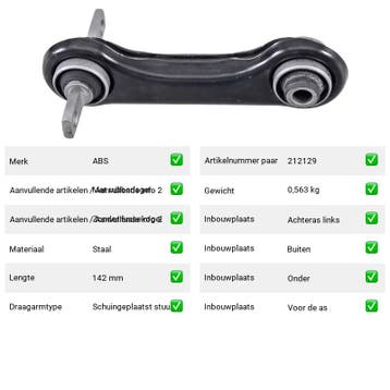 Draagarm Mitsubishi Carisma 1.8 MSX - 16V (DA) Van 1995-07 t, Verzenden, Nieuw, Mitsubishi