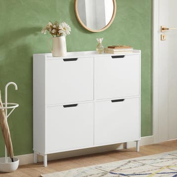2dekans | SoBuy Schoenenkast met 4 Kleppen – -, Ophalen of Verzenden, Zo goed als nieuw