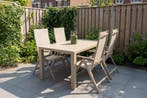 VDG Hartman Napoli/Lena dining tuinset voor 4 personen, Tuin en Terras, Tuinsets en Loungesets, Verzenden, Nieuw, Overige materialen