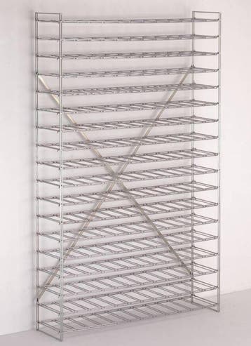 Wijnrek Verchroomd | 120 Flessen 120 x 30 x (H) 105cm, Verzenden, Nieuw in verpakking