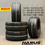 265/40/21 295/35/21 Pirelli zomerbanden 6,4/6,3mm profiel 4X, Gebruikt, 265 mm, Band(en), Personenwagen