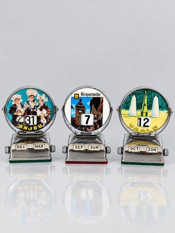 Eeuwigdurende kalender (3) - Set of 3 Vintage Mechanical