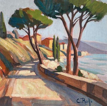 Claudio Rolfi (1960) - Strada sul mare