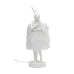 *WOONWINKEL* Kare Design Rabbit Fur White Wit Konijn Tafella, Huis en Inrichting, Lampen | Tafellampen, Verzenden, Nieuw