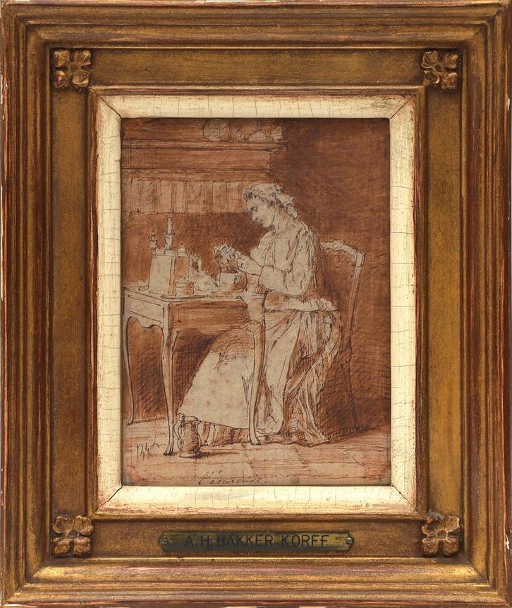 Schilderij Alexander Hugo Bakker Korff (1824-1882), Antiek en Kunst, Kunst | Schilderijen | Klassiek