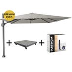 Challenger T1 premium zweefparasol 400x300 cm manhattan met, Ophalen of Verzenden, Nieuw