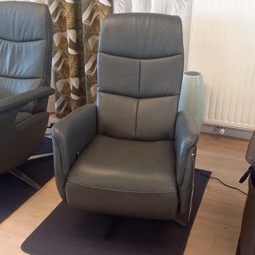 RELAXFAUTEUIL LEER MAAT S MET GASVEER-VERSTELLING, Ophalen, Nieuw, 50 tot 75 cm, Leer