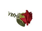 Corsage Roos Rood CEM259 foam met blad Maatwerk, Ophalen of Verzenden, Nieuw