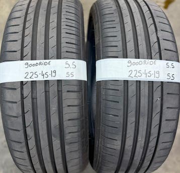 2x 225-45-19 Goodride Zomer 2x 5.5 mm €55 Per Band 225 45 19, Gebruikt, Band(en), Personenwagen, Ophalen