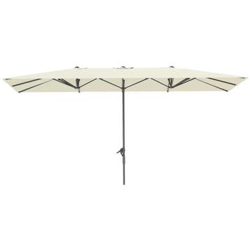 TRUUSK Dubbele Parasol met Kruk 451 x 264 cm - UV Beschermin, Verzenden
