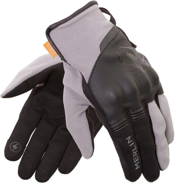 Merlin Berea D3O Trail Zwart Grijs Handschoenen, Motoren, Kleding | Motorkleding, Heren, Nieuw met kaartje, Handschoenen, Verzenden
