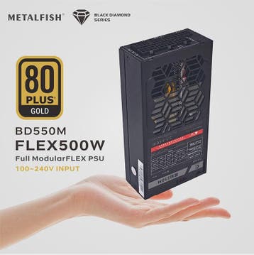 METALFISH Flex 500W/600W 80 PLUS Gold Modulaire Voeding voor, Verzenden, Nieuw