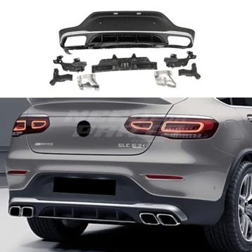 Diffuser With Chrome Exhaust Tips Voor Mercedes GLC C253 AMG, Ophalen of Verzenden, Nieuw