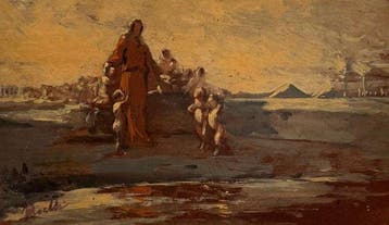Domenico Morelli (1826-1901) - Gesù con Angioletti in