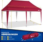 Tillvex® Partytent - 3x6m - Paviljoen - Easy Up - Rood, Verzenden, Zo goed als nieuw