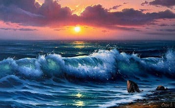Stoev Serhii (1971) - Shore waves