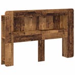 vidaXL Hoofdbordkast met opslag Oud hout Geconstrueerd hout, Verzenden, Nieuw, Bruin, Hout